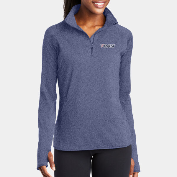 Sport-Tek® Women's Sport-Wick® Stretch 1/4-Zip Pullover Thumbnail