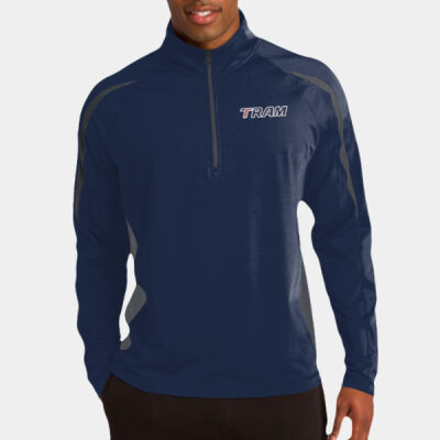 Sport-Tek® Sport-Wick® Stretch 1/2-Zip Colorblock Pullover Thumbnail