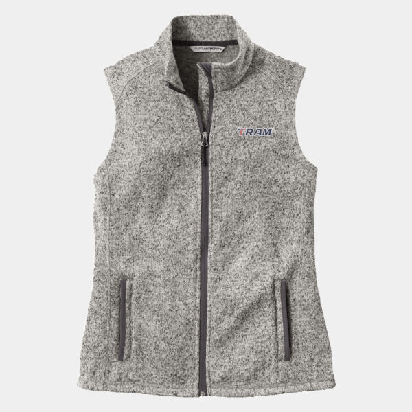 Port Authority® Women's Sweater Fleece Vest Thumbnail