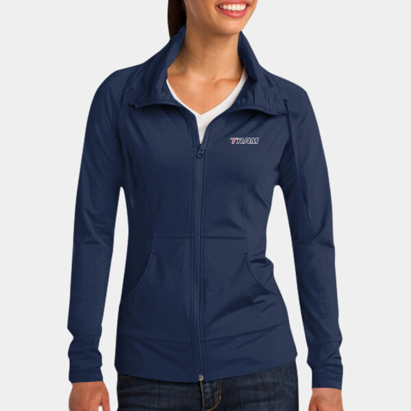 Sport-Tek® Women's Sport-Wick® Stretch Full-Zip Jacket Thumbnail